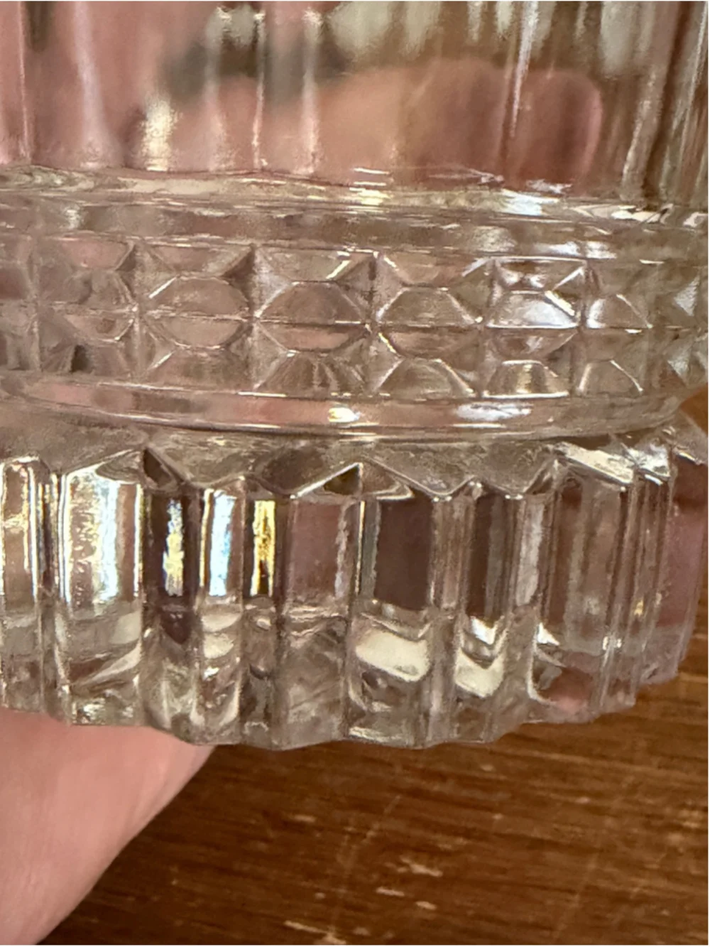 Vintage Set of 4 Flared Rocks Whiskey Glasses Paneled Textured Barware Cocktail